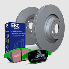 EBC S11 Greenstuff 2000 Brake Pads and Gray RK Rotors Front Kit Subaru WRX 2022-2026 | S11KF1876
