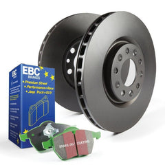 EBC S11 Greenstuff 2000 Brake Pads and Gray RK Rotors Kit Rear Subaru WRX w/ Eyesight Tech 2016-2026 | S11KR1419
