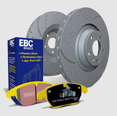 EBC S5 Yellowstuff Sport Rear Brake Pads and Gray GD Rear Rotors Kit WRX 2022-2026 | S5KR1835