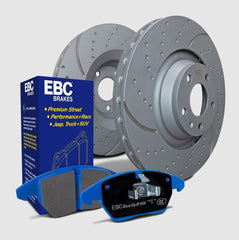 EBC S6 Bluestuff NDX Rear Brake Pads + Gray GD Rear Rotors Kit WRX 2022-2026 | S6KR1353