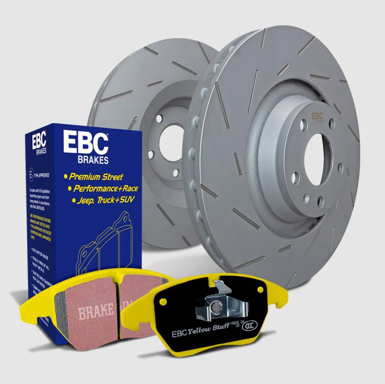 EBC S9 Yellowstuff Brake Pads and Gray USR Rotors Kit Rear Subaru WRX 2022-2026 | S9KR1731