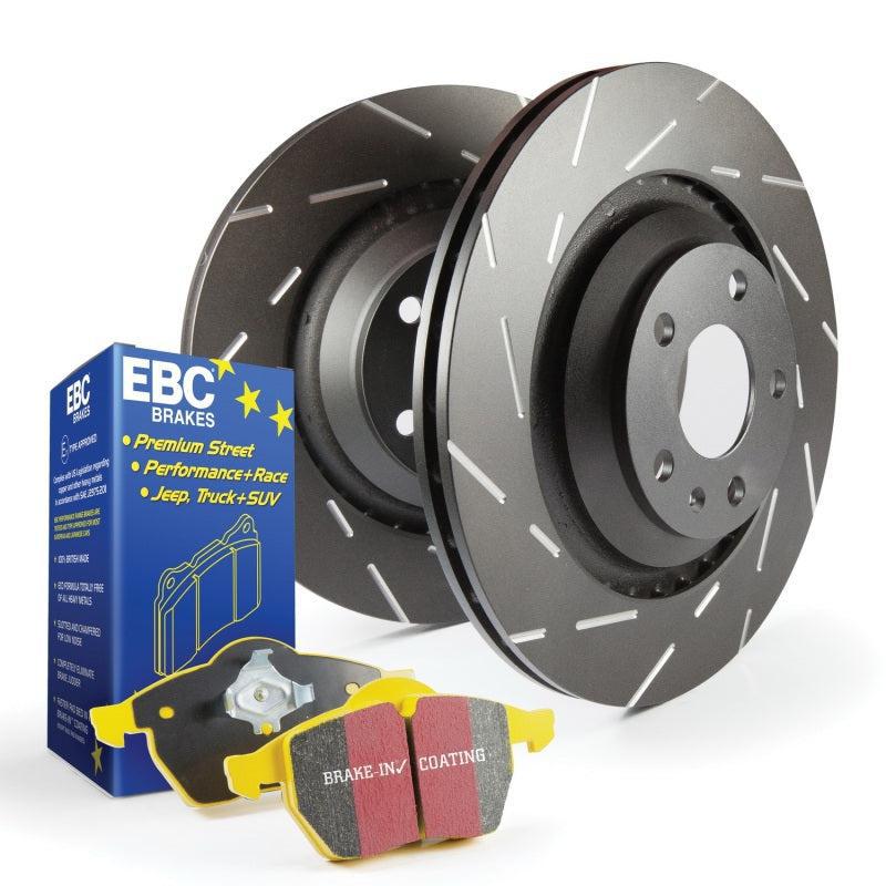 EBC S9 Yellowstuff Brake Pads and Gray USR Rotors Rear Subaru WRX 2015-2021 | S9KR1517