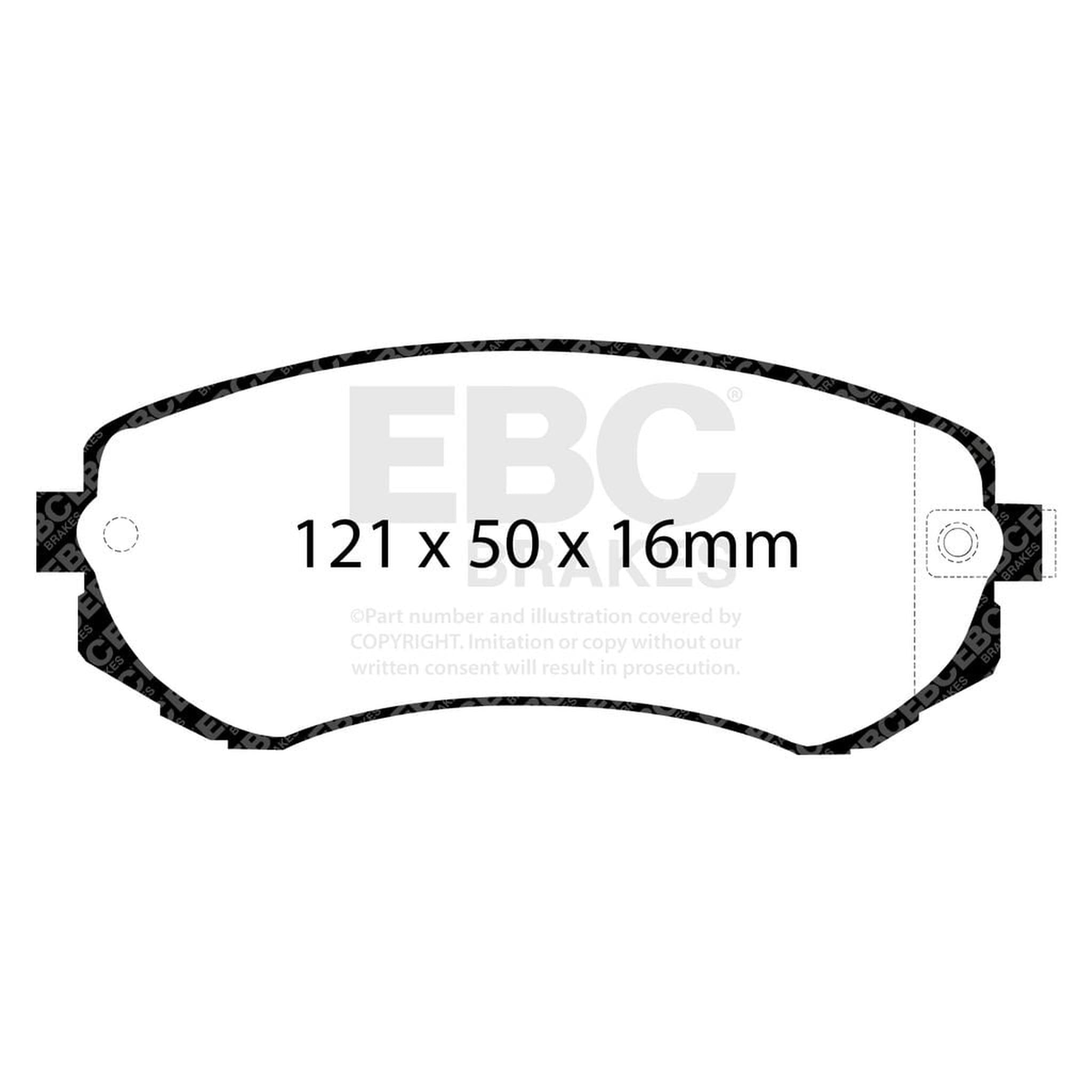 EBC Yellowstuff Brake Pads Front Nissan Skyline R32 1989-1994 | DP41279R