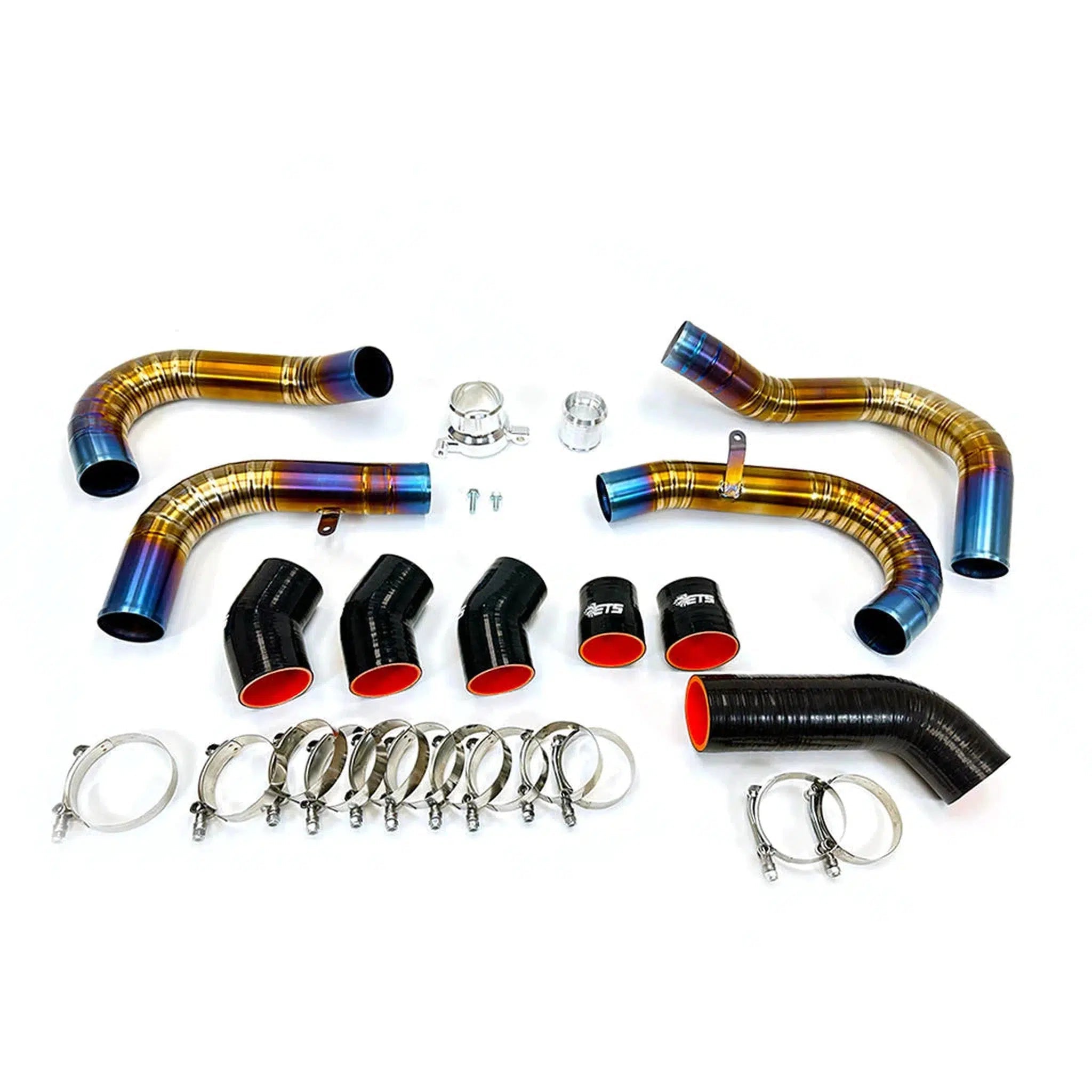 ETS Front Mount Intercooler Titanium Piping Kit Subaru WRX 2022-2026 - Spot Anodized | 200-60-ICP-102