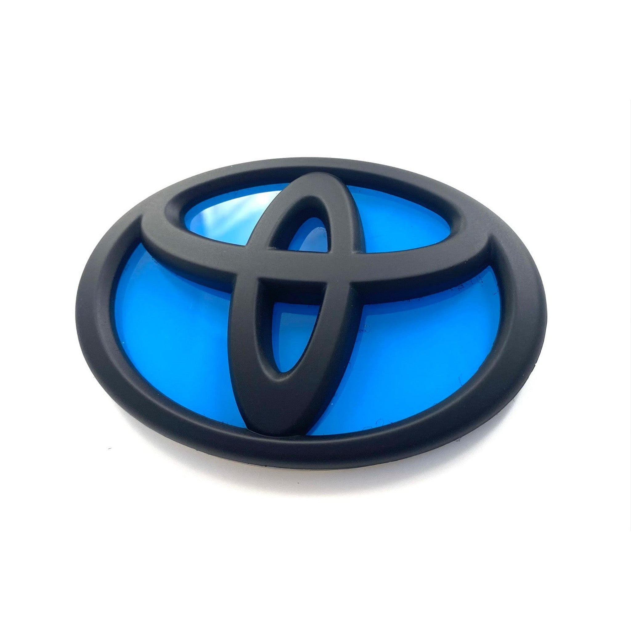 Emblems Only Front and Rear T-Logo Matte Black with Neptune Blue Base Toyota GR86 22-24