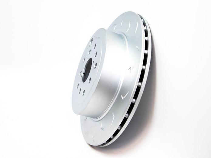 FactionFab Slotted Rear Rotor V2 Dual Drilled 5x100/114 Subaru STI 2004-2007 | FFA1.10291.1