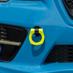 BilletWorkz Tow Hook Front - Neon Yellow Subaru WRX / STI 2015-2017 | BW-TOW-SUB-VA1-F-NYEL