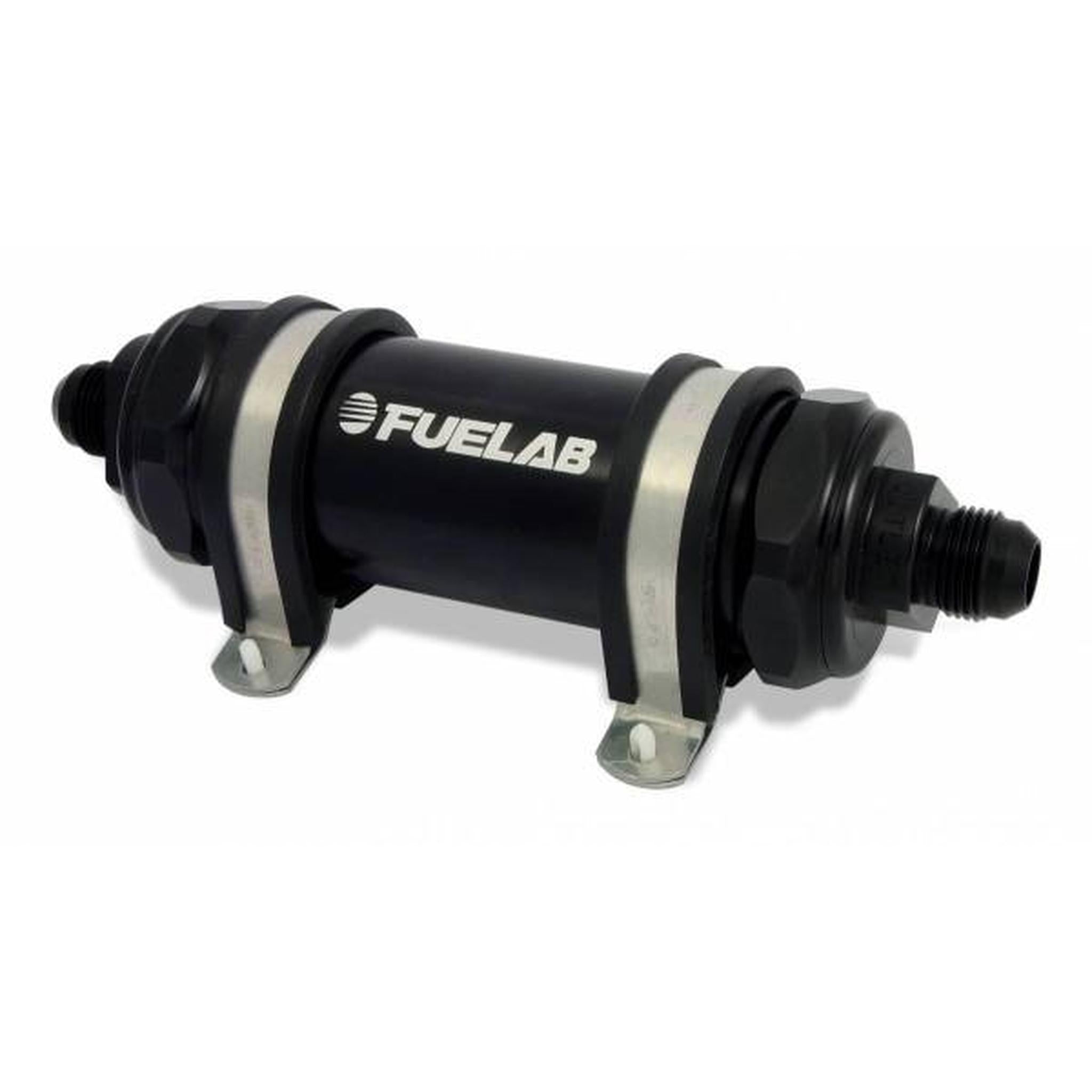 Fuelab 85832 Series High Flow Integrated Fuel Filter/Check Valve Black | 85832-1