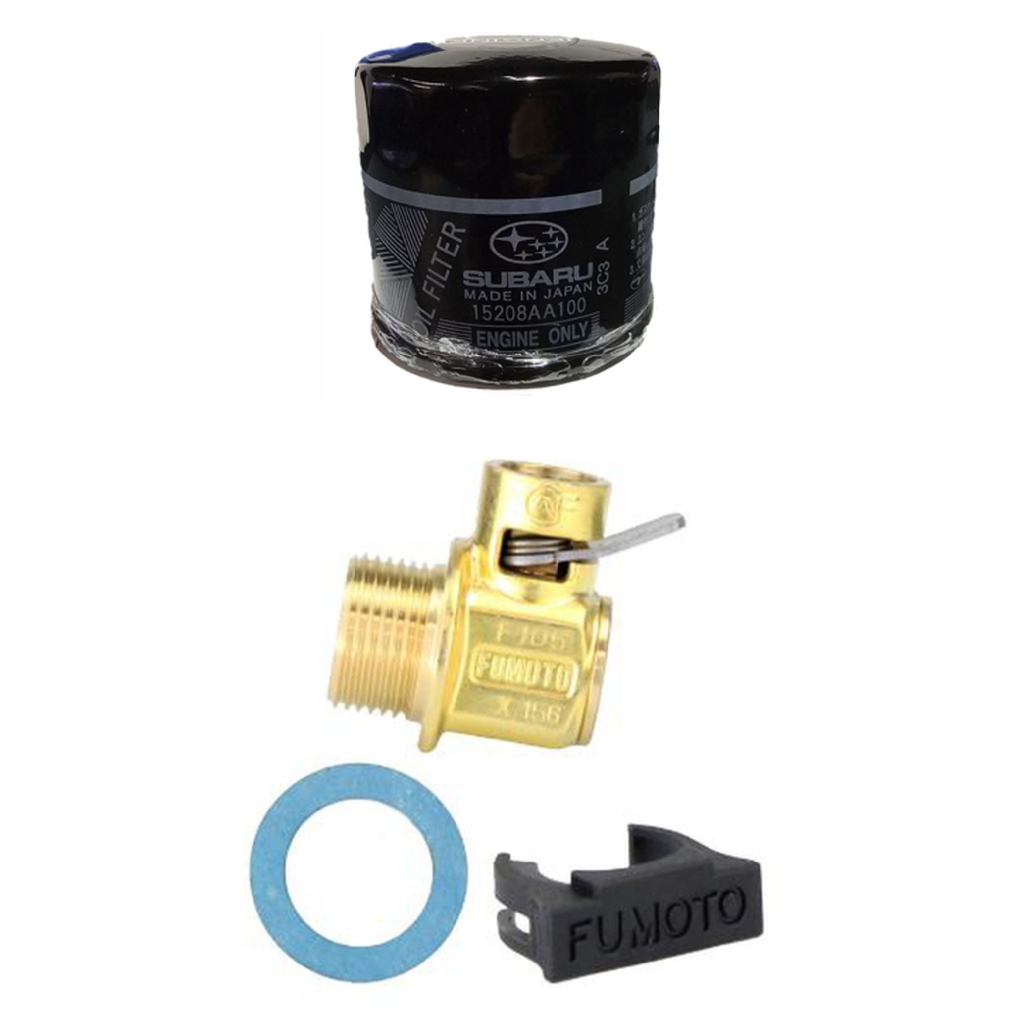 Fumoto Valve & Oil Filter Combo Subaru WRX / STI / Legacy GT / Forester XT EJ Models 4 cyl