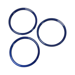 GCS Climate Control Trim Bezels 3pc Blue Subaru WRX / STI 2015-2021 | GCS-ACTRIM-SUBARU-BL