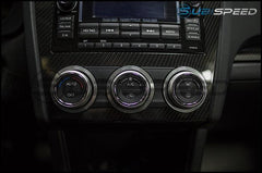 GCS Climate Control Trim Bezels 3pc Silver Subaru WRX / STI 2015-2021 | ACTRIM-SUBARU-SI