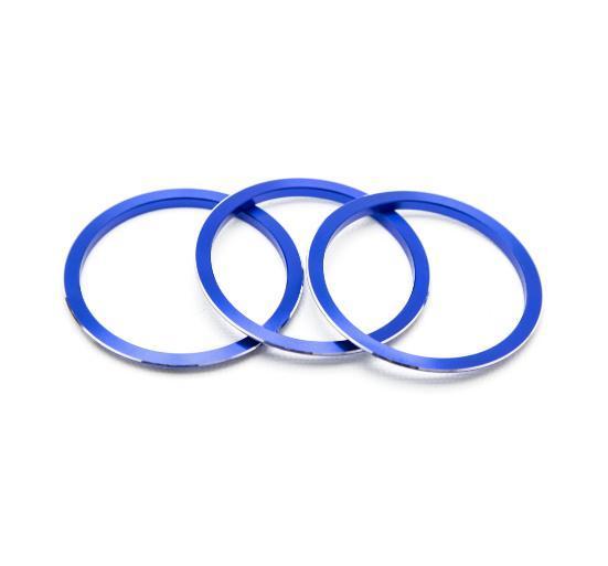 GCS Climate Control Trim Bezels V2 (3pc) Blue WRX / STI 2015-2021 | GCS-ACTRIMV2-SUBARU-BL