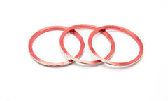 GCS Climate Control Trim Bezels V2 (3pc) Red WRX / STI 2015-2021 | ACTRIMV2-SUBARU-RD