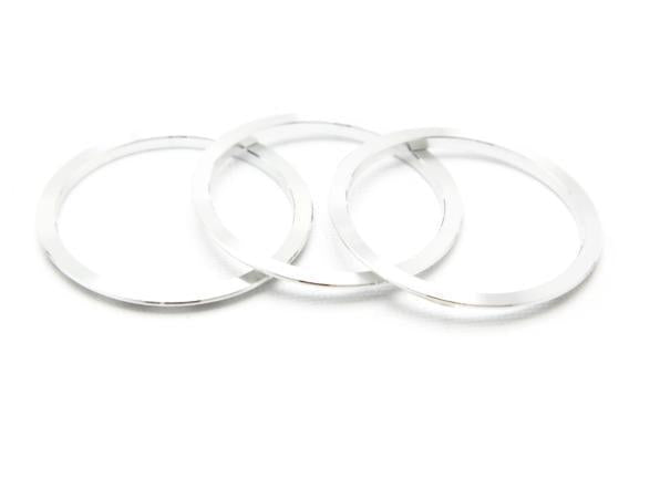 GCS Climate Control Trim Bezels V2 (3pc) Silver WRX / STI 2015-2021 | ACTRIMV2-SUBARU-SI
