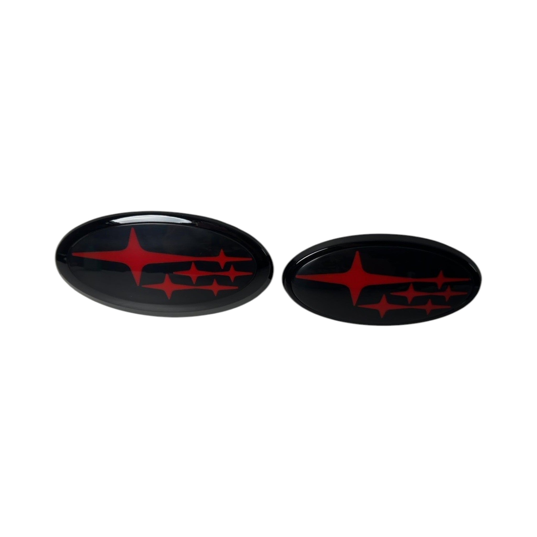 GCS Front and Rear Emblem Set Red Stars Subaru Forester 2014-2018 | GCS14FXFREM-RD