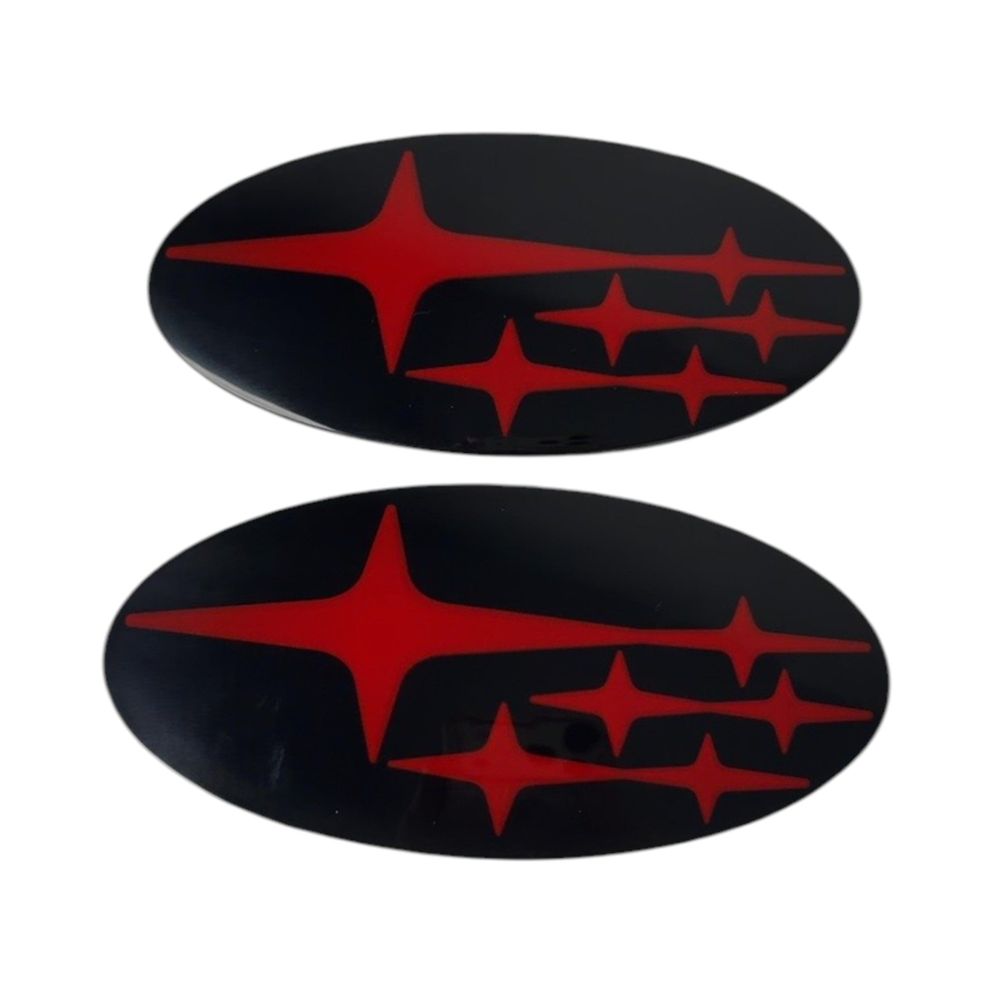 GCS Front and Rear Emblem Set Red Stars Subaru Forester 2014-2018 | GCS14FXFREM-RD