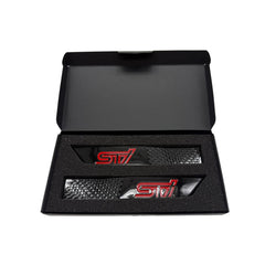 GCS STI Red Gloss Fender Emblems Subaru WRX / STI 2015-2021 | 15STIGBFEND-RED