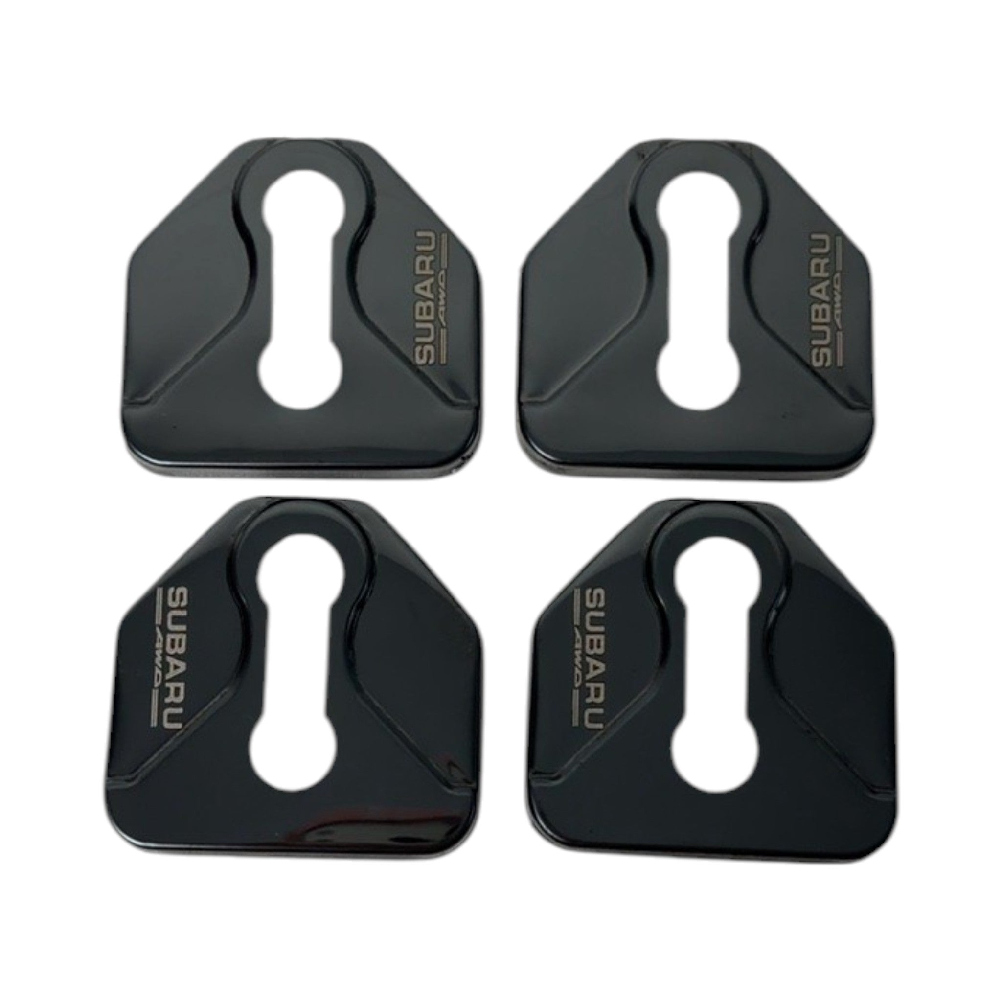 GCS Stainless Door Striker Cover Black Subaru Vehicles | GCS-DOORSTRIKER-BK