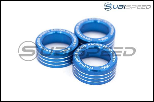 GCS Toyota 86 Style Dual Climate Control Knobs Blue 13-16 Scion FR-S / 13-20 Subaru BRZ / 17-20 Toyota 86 | STY-DC-KNOB-T-BL