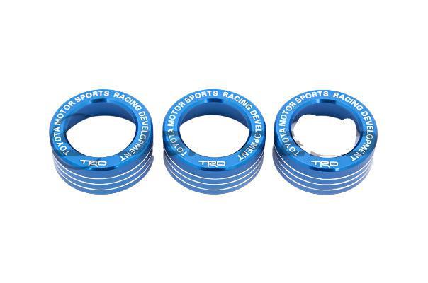 GCS Toyota 86 Style Dual Climate Control Knobs Blue 13-16 Scion FR-S / 13-20 Subaru BRZ / 17-20 Toyota 86 | STY-DC-KNOB-T-BL