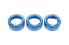 GCS Toyota 86 Style Dual Climate Control Knobs Blue 13-16 Scion FR-S / 13-20 Subaru BRZ / 17-20 Toyota 86 | STY-DC-KNOB-T-BL