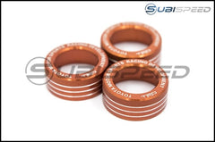 GCS Toyota 86 Style Dual Climate Control Knobs Orange 13-16 Scion FR-S / 13-20 Subaru BRZ / 17-20 Toyota 86 | STY-DC-KNOB-T-OR