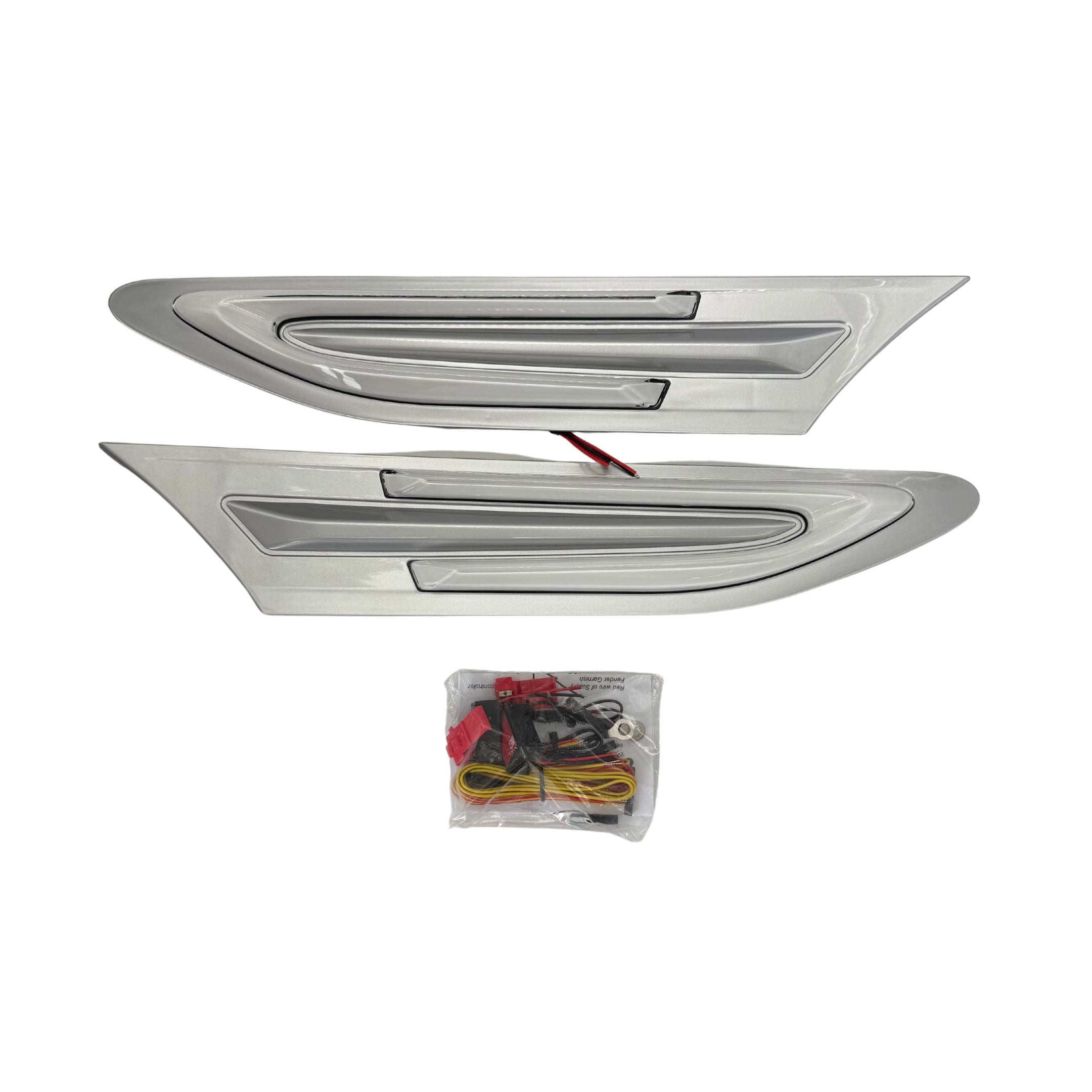 GCS Turn Signal Paint Matched Fender Garnish D6S Sterling Silver Scion FR-S / Subaru BRZ / Toyota 86 2013-2020 |