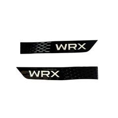 GCS WRX Fender Gloss Black Emblems White Logo Subaru WRX / STI 2015-2021 | 15WRXGBFEND-WHT