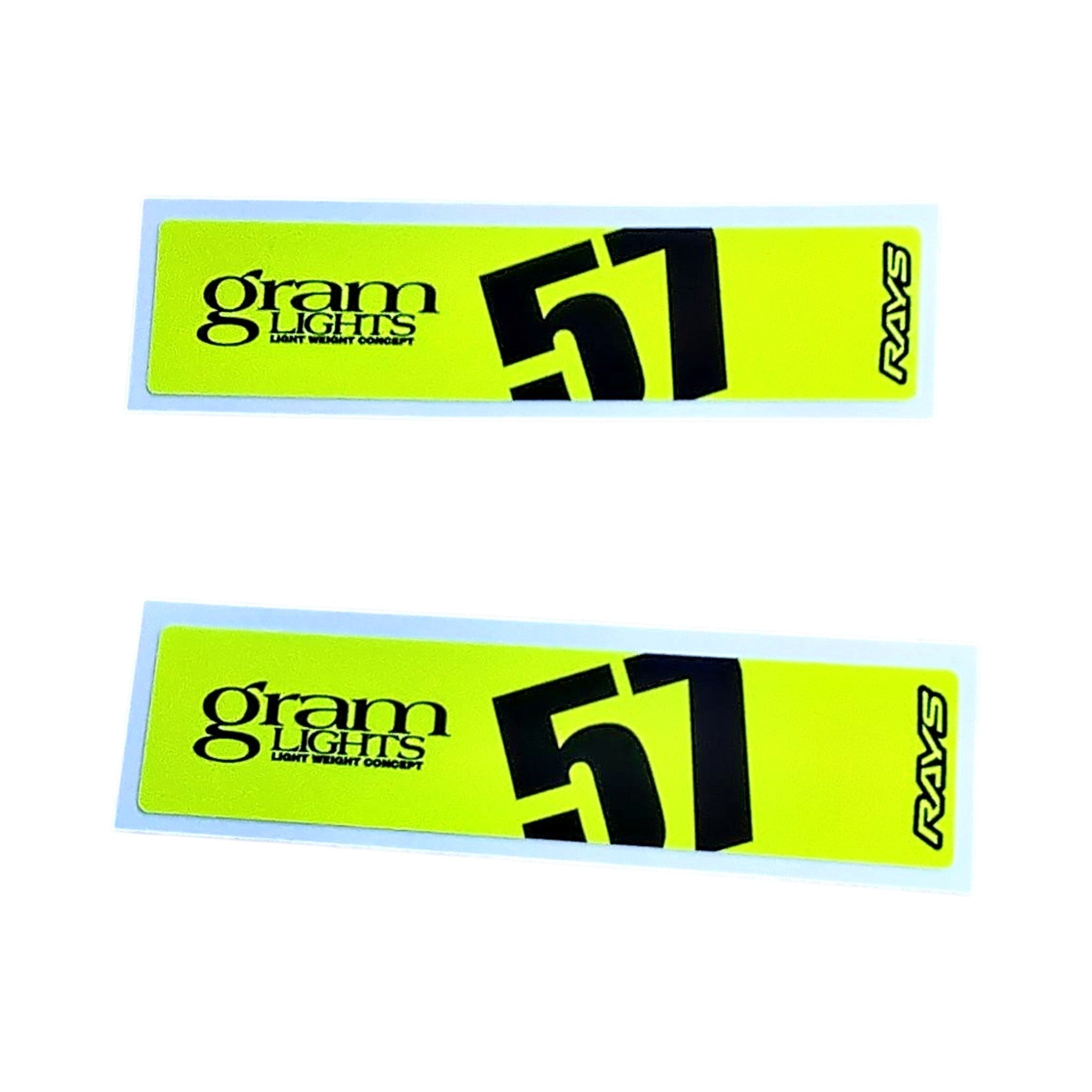 Gram Lights 57DR / 57CR Spoke Sticker Yellow | WC57SSTKY