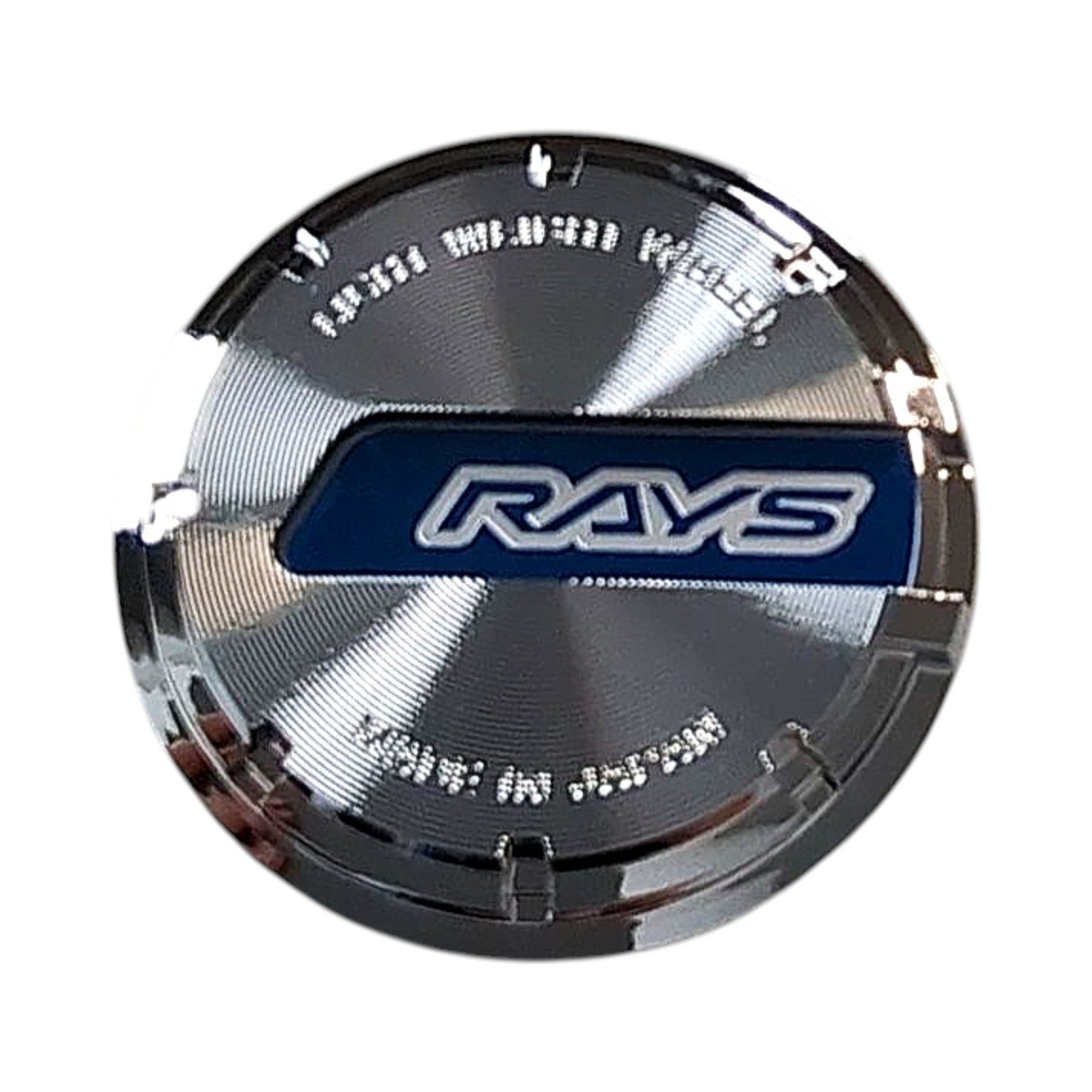 Gram Lights WR Center Cap Blue / Chrome (57CR / 57DR) | WCGLBLCH