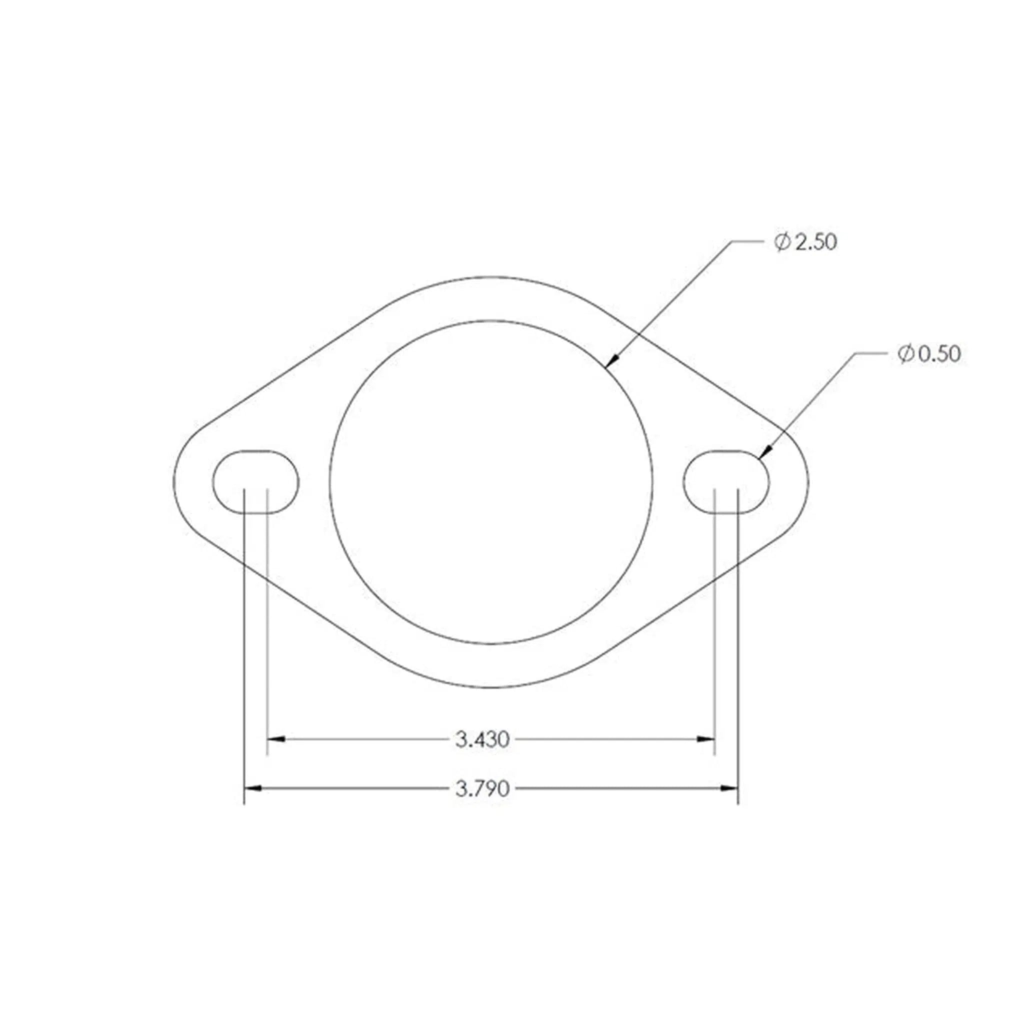 GrimmSpeed 2.25 inch / 2.5 inch Exhaust Gasket | 020031