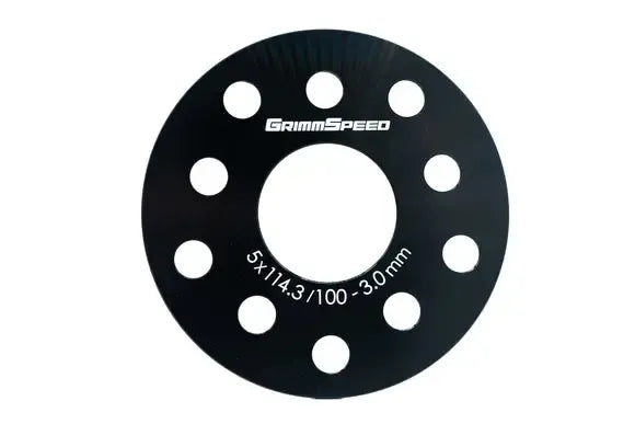 GrimmSpeed 5x100 and 5x114.3 3mm Wheel Spacer (Pair) WRX 02-26 / STI 04-21 | GRM.1189.1.0