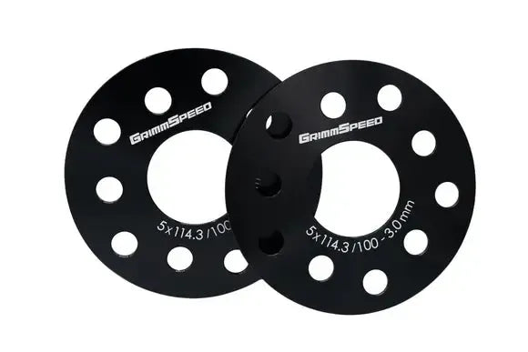 GrimmSpeed 5x100 and 5x114.3 3mm Wheel Spacer (Pair) WRX 02-26 / STI 04-21 | GRM.1189.1.0