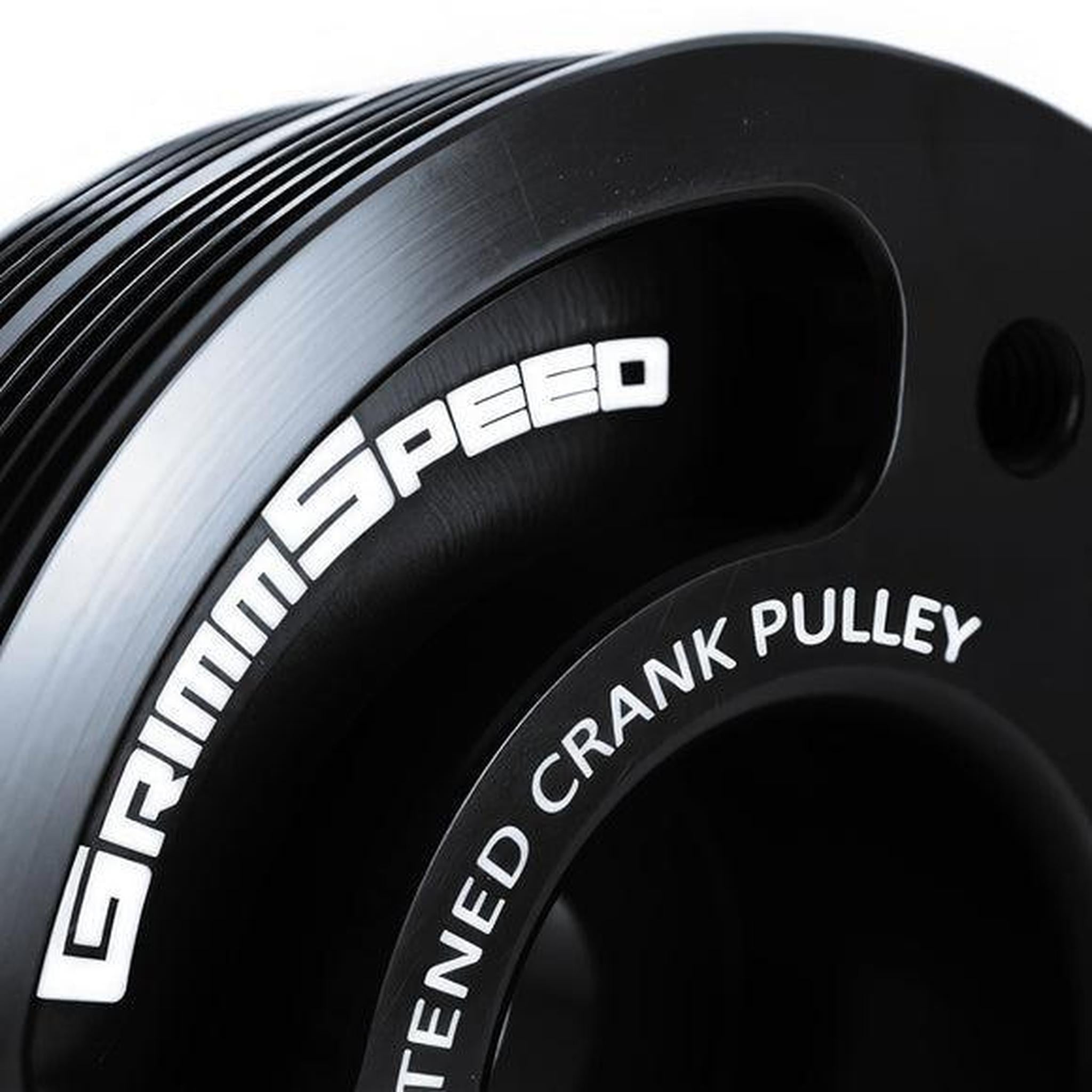 GrimmSpeed Black Lightweight Crank Pulley Subaru WRX 02-14 / STI 04-21 / Legacy GT 05-09 | 095015BK