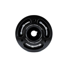 GrimmSpeed Black Lightweight Crank Pulley Subaru WRX 02-14 / STI 04-21 / Legacy GT 05-09 | 095015BK