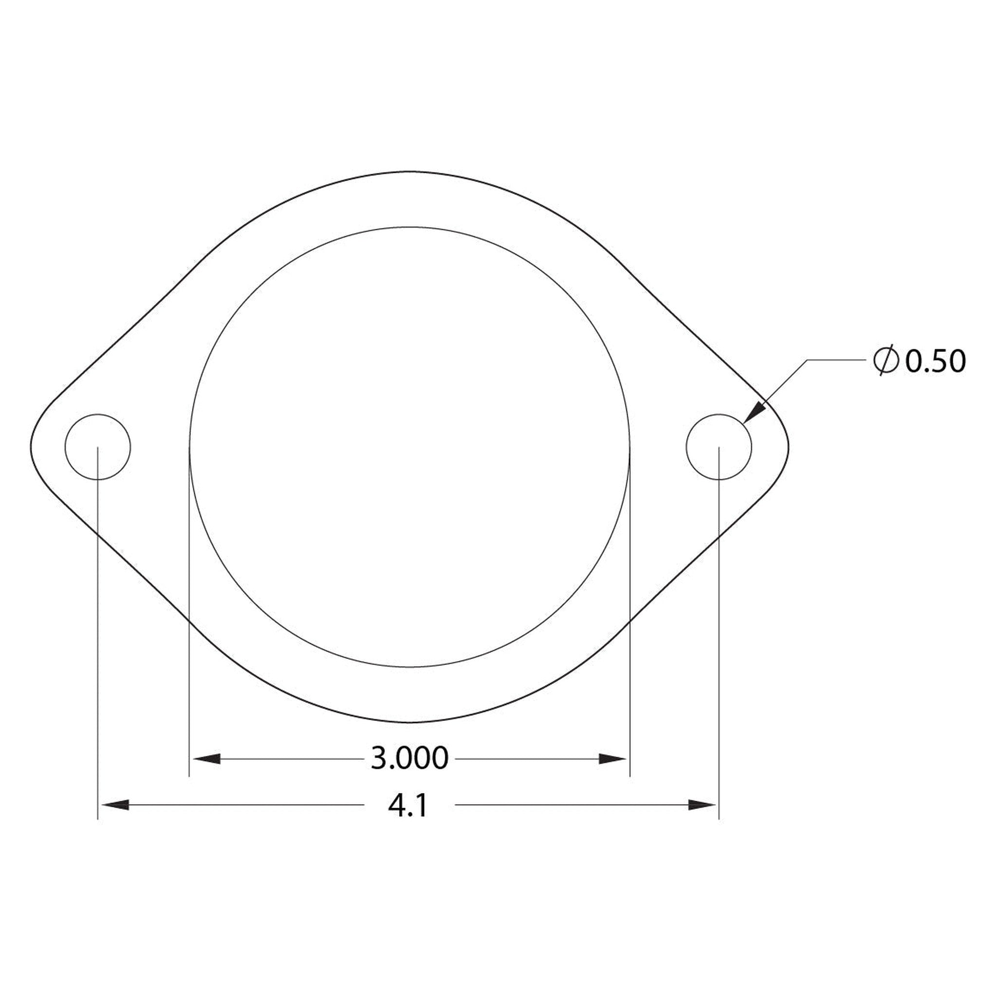 GrimmSpeed Downpipe to 3" inch Catback Exhaust Gasket 2X Thick Subaru WRX 02-26 / STI 04-21 | 076001