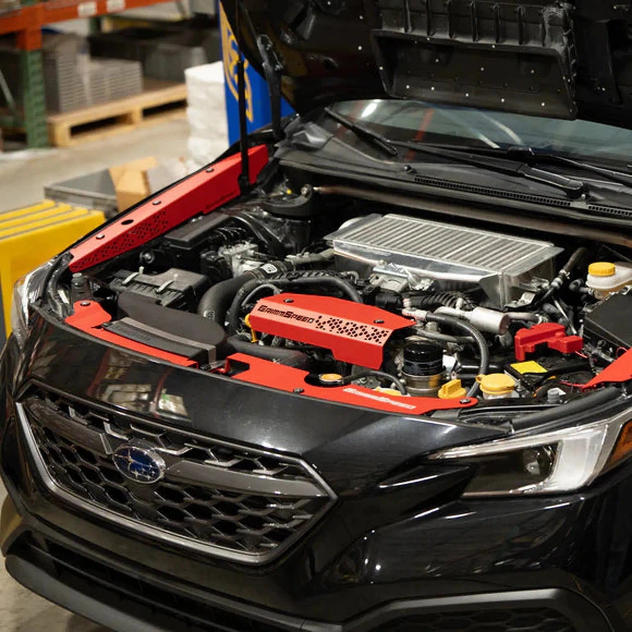 GrimmSpeed Fender Shrouds Red Subaru WRX 2022-2026 | 113095RED