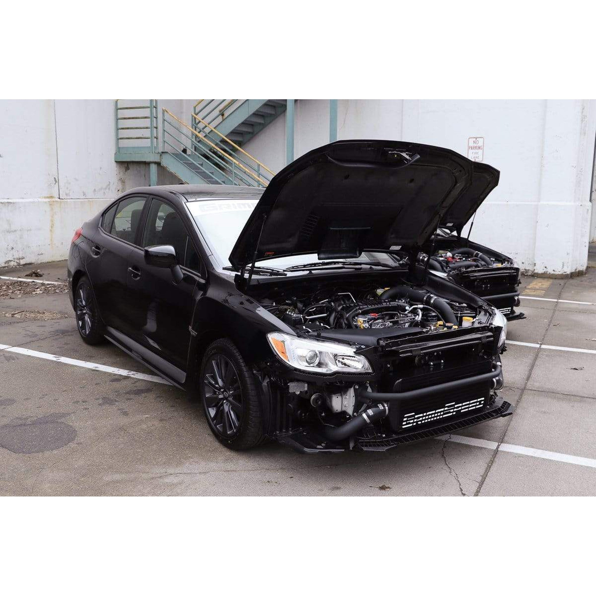 GrimmSpeed Front Mount Intercooler Kit Black Core / Black Pipe Subaru WRX 2015-2021 | 090256