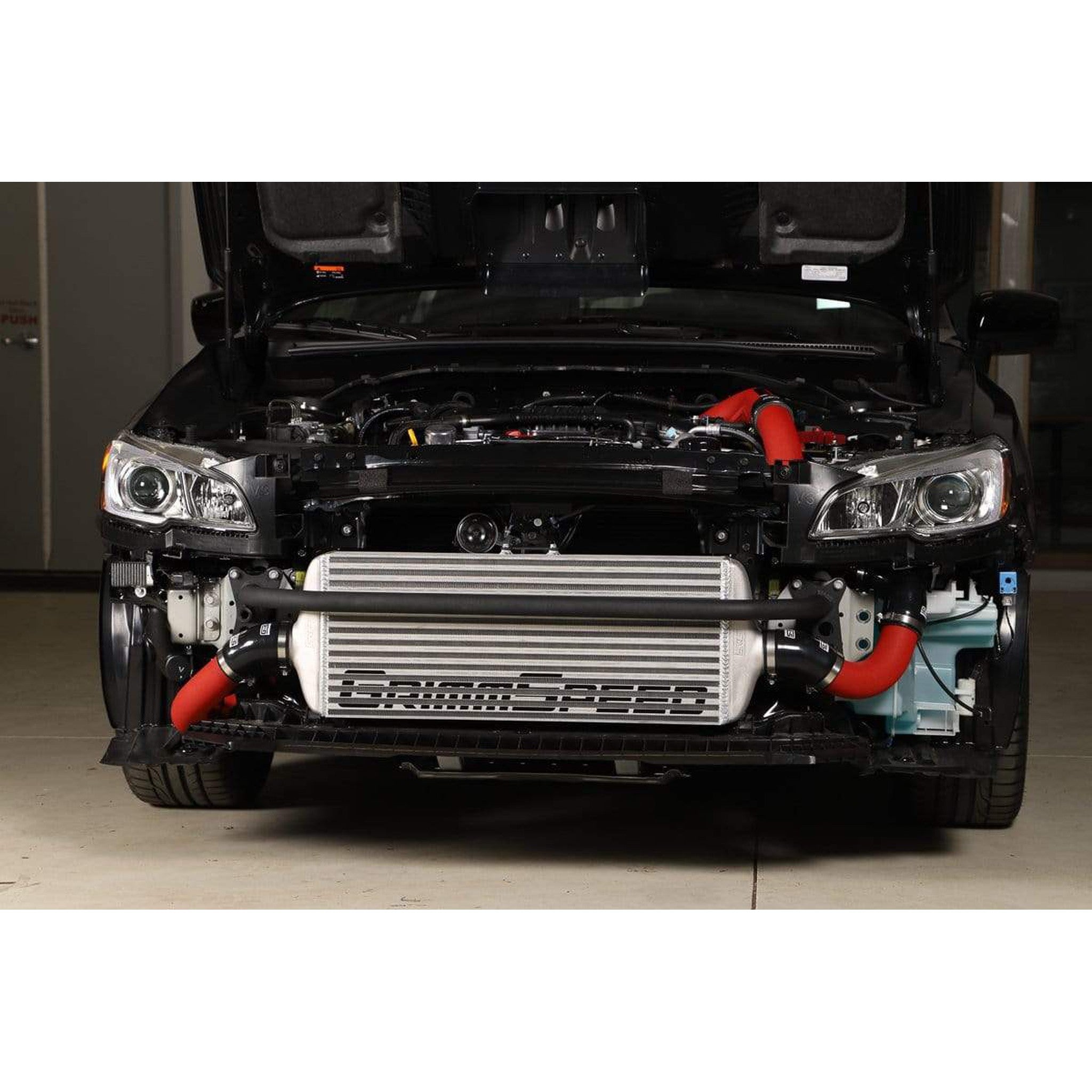 GrimmSpeed Front Mount Intercooler Kit Black Core / Red Pipe Subaru WRX 2015-2021 | 090255