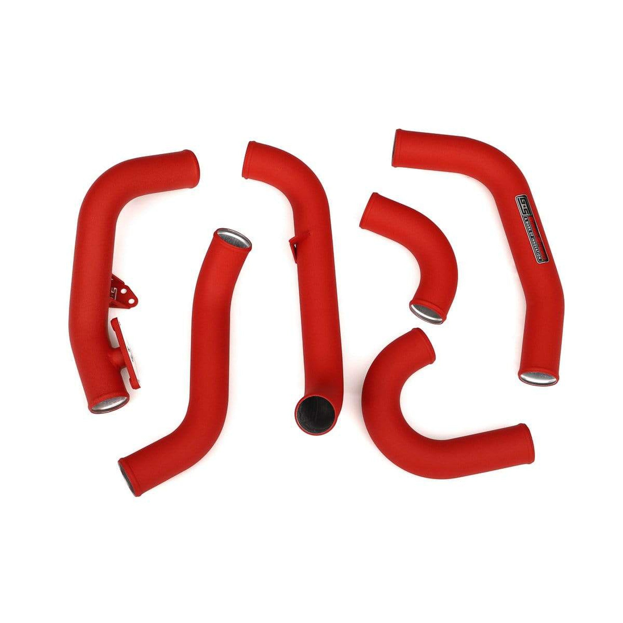 GrimmSpeed Front Mount Intercooler Kit Raw Core / Red Pipe Subaru STI 2015-2021 | 090236