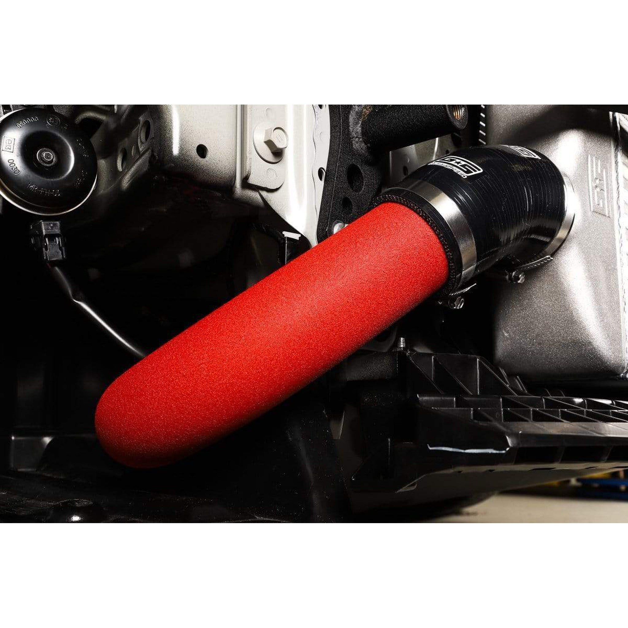 GrimmSpeed Front Mount Intercooler Kit Raw Core / Red Pipe Subaru WRX 2015-2021 | 090238