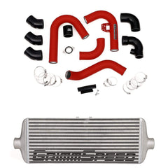 GrimmSpeed Front Mount Intercooler Kit Raw Core / Red Pipe Subaru WRX 2015-2021 | 090238