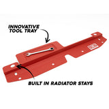 GrimmSpeed Radiator Shroud with Tool Tray Subaru WRX 08-14 / STI 08-14 - Red | 096009