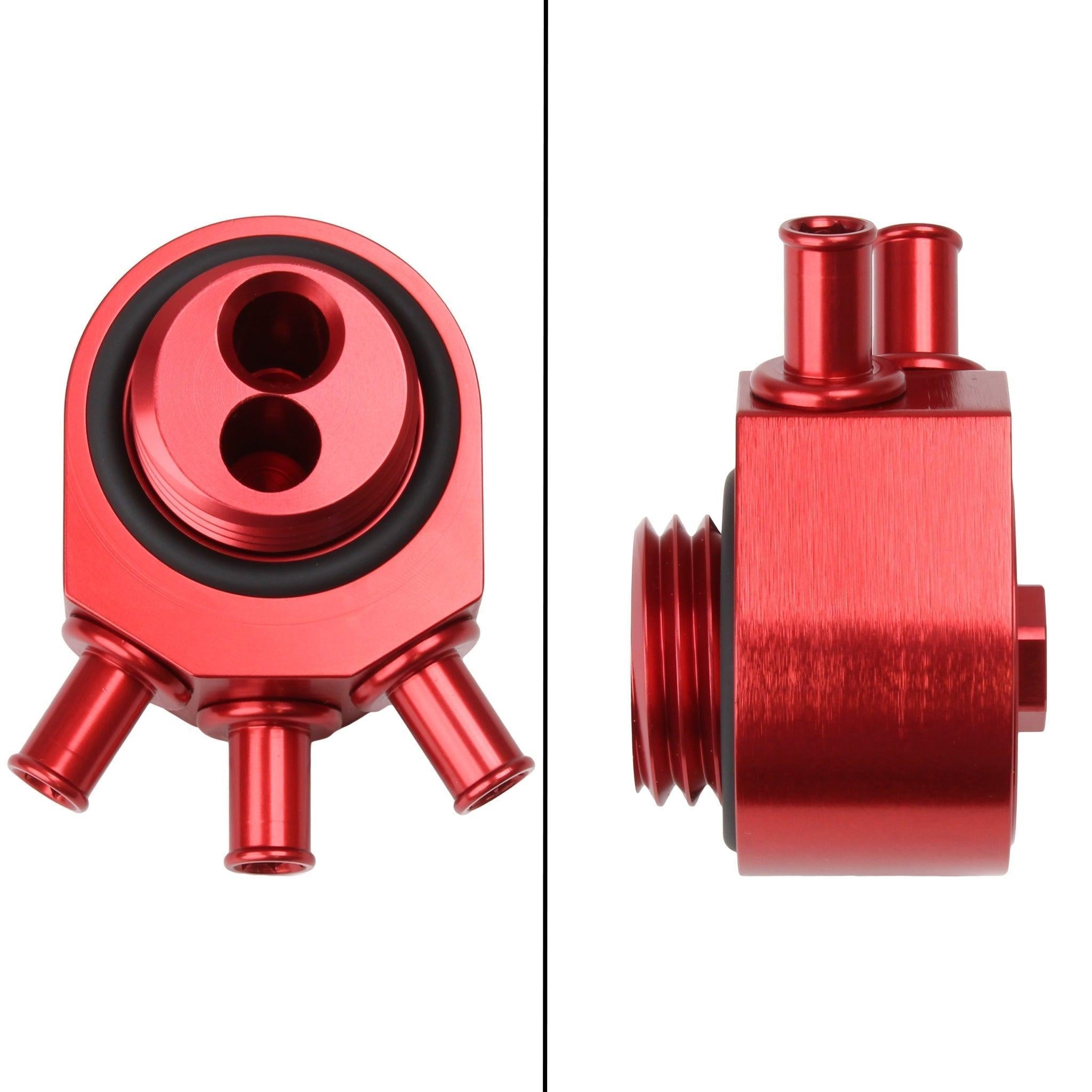 GrimmSpeed Red Air / Oil Separator Subaru WRX 02-07 / STI 04-21 / Forester XT 04-08 | 078006R