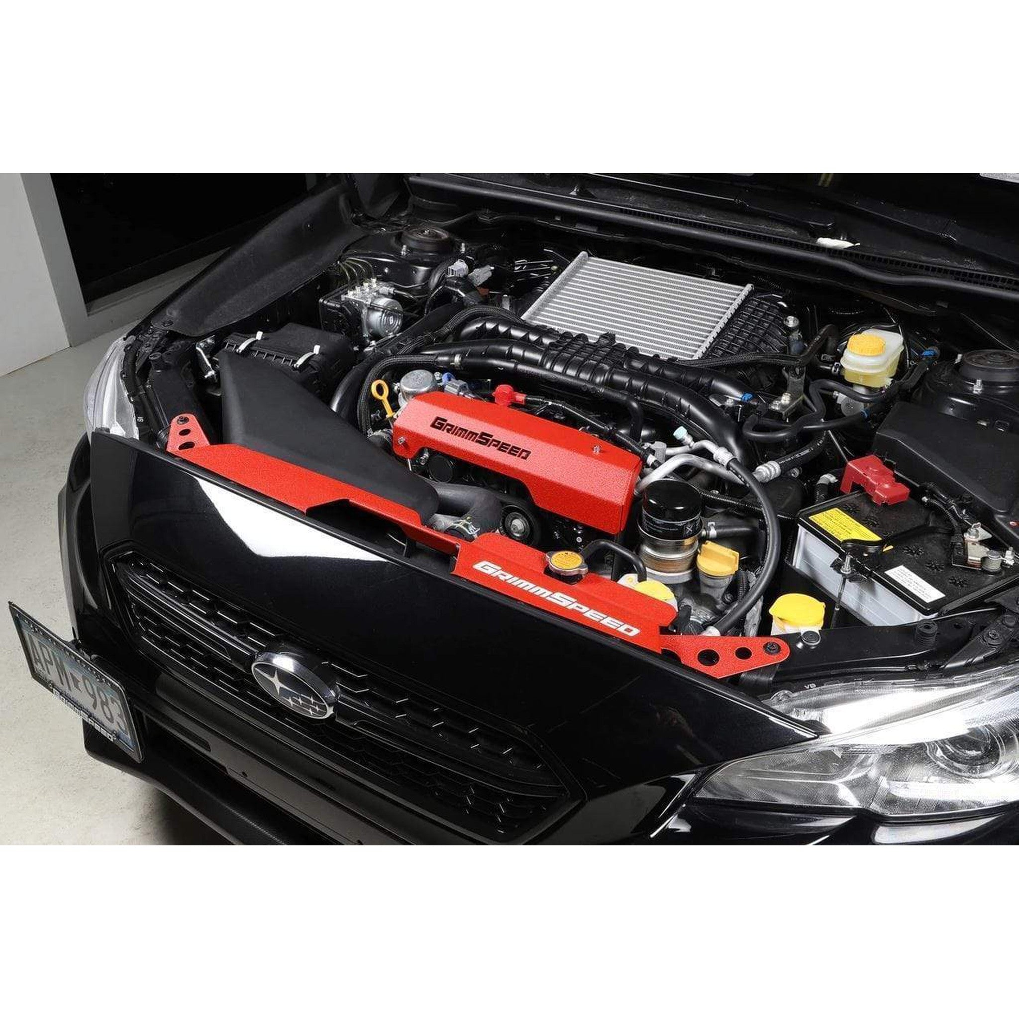 GrimmSpeed Red Radiator Shroud Subaru WRX 2015-2021 / STI 2015-2021 | 096042