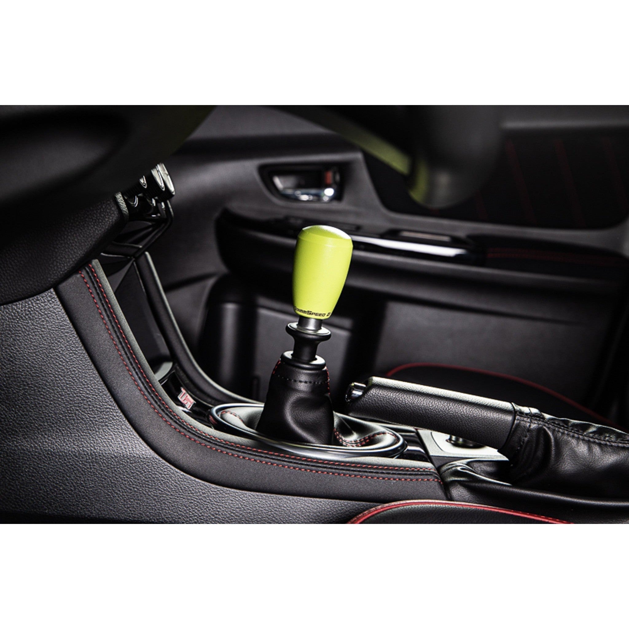 GrimmSpeed Shift Knob Stainless Steel Subaru WRX 02-26 / STI 04-21 - Neon Green | 380004
