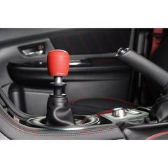 GrimmSpeed Stubby Shift Knob Stainless Steel Subaru WRX 02-25 / STI 04-21 - Red | 380003