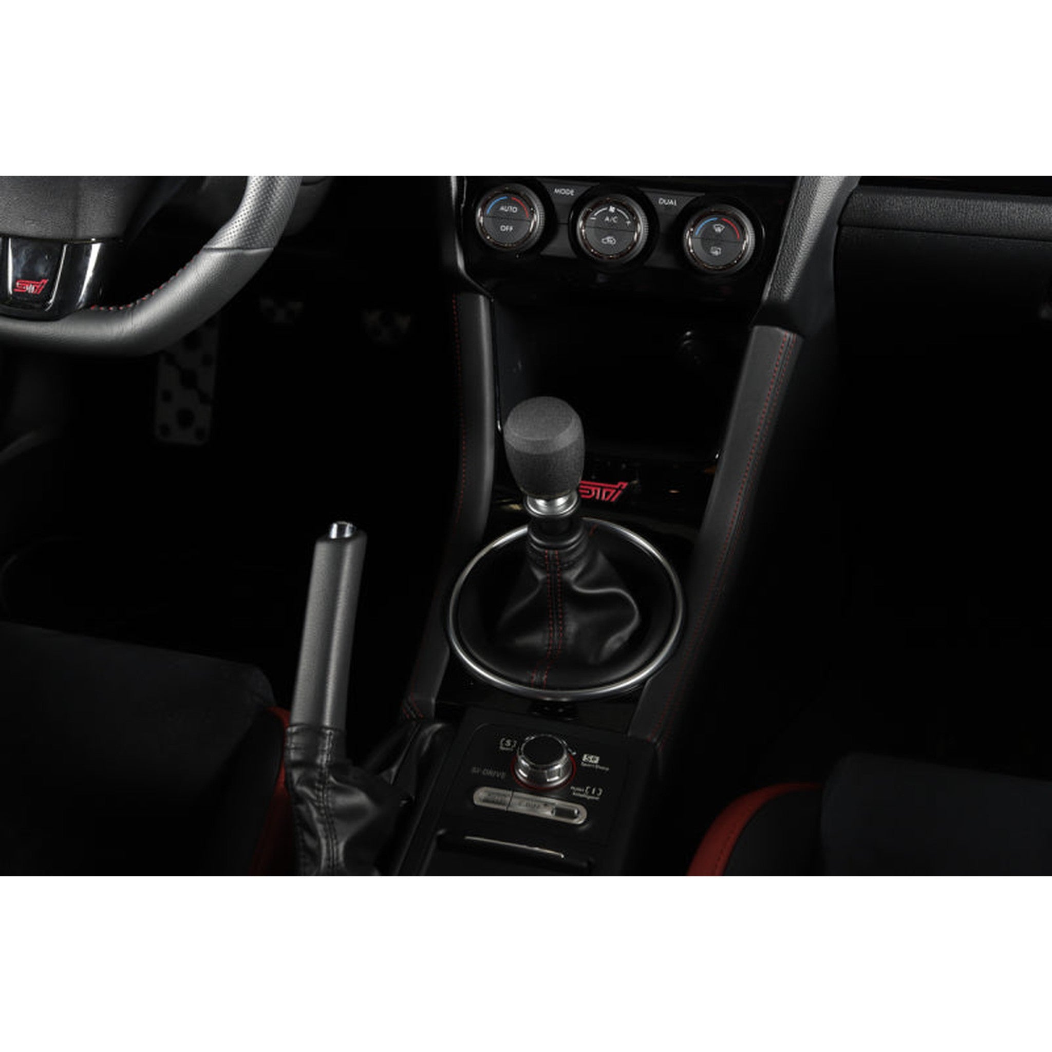 GrimmSpeed Stubby Shift Knob Stainless Steel Subaru WRX 02-26 / STI 04-21 - Black | 380002