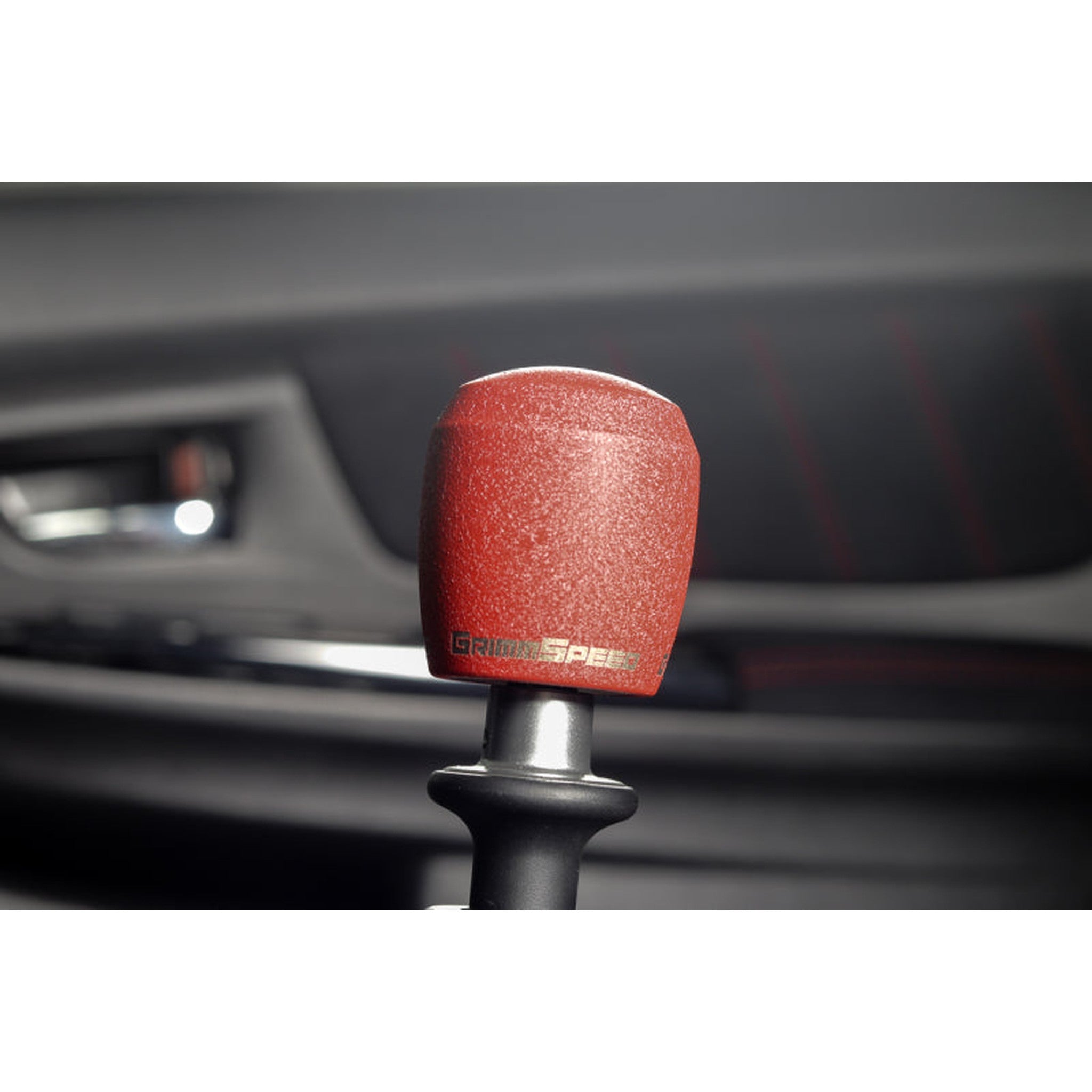 GrimmSpeed Stubby Shift Knob Stainless Steel Subaru WRX 02-26 / STI 04-21 - Red | 380003