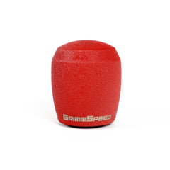 GrimmSpeed Stubby Shift Knob Stainless Steel Subaru WRX 02-26 / STI 04-21 - Red | 380003
